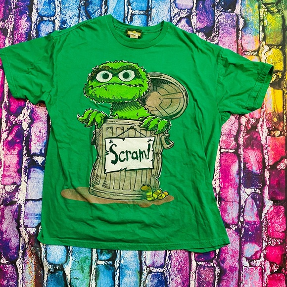 Sesame Street Other - Vintage Oscar The Grouch Sesame Street T Shirt XL